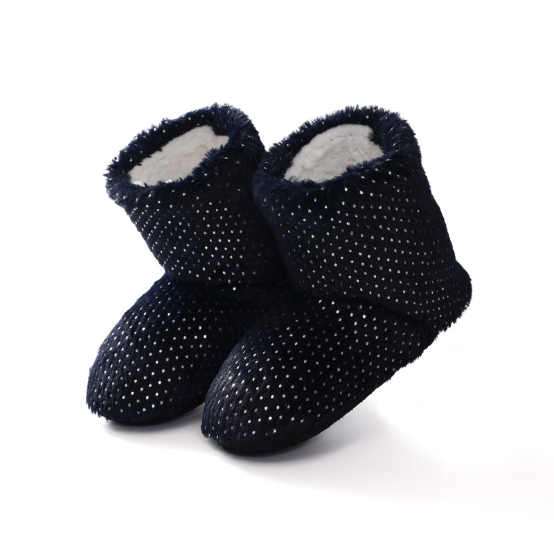 Slipper Socks Autumn Winter Warm Cotton Slippers Mute Month Gross Plush Cotton Slippers Non-slip Soft-soled Shoes, Warm Home Fluffy Fuzzy Socks